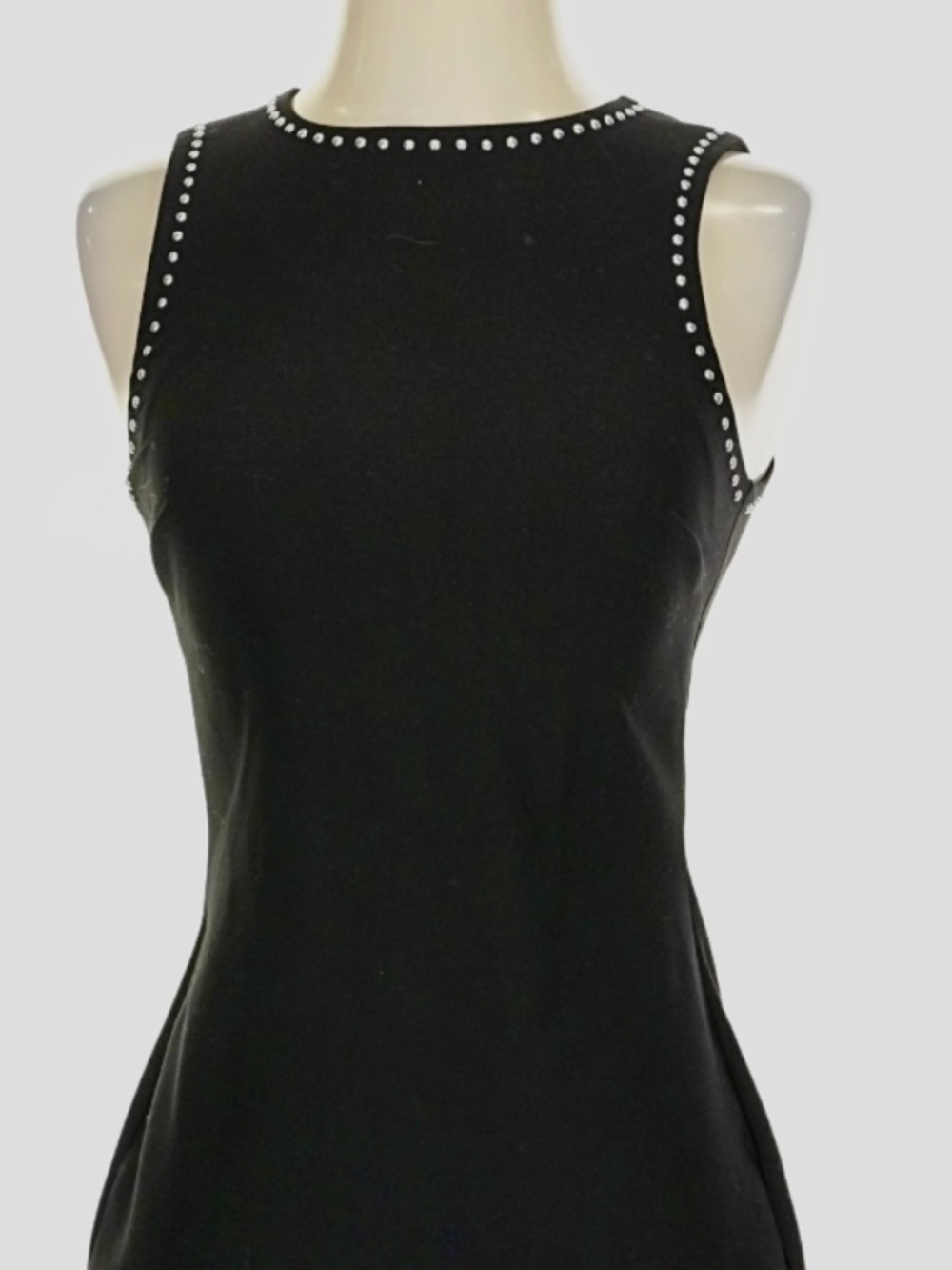 Likely Black Sleeveless Mini Dress with Studs